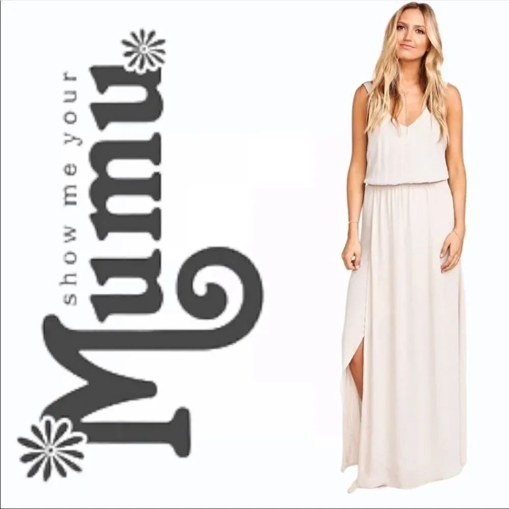 Show me your mumu Kendall Maxi Dress Show me the ring crisp Size XS